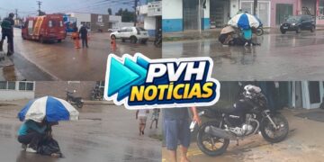 URGENTE: Mulher derrapa e sofre acidente de moto após veículo invadir preferencial