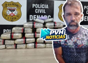 DENARC PEGOU: Traficante acreano procurado em vários estados é preso com 20kg de drogas em Porto Velho