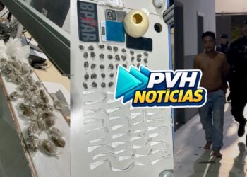 TENTOU CORRER: Denúncia de tribunal do crime leva BPTAR prender suspeito com drogas em boca de fumo