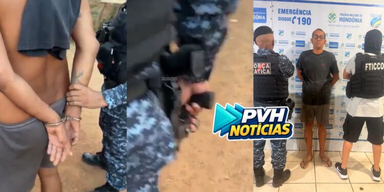 VILA PRINCESA: Operação da PM prende chefe de facção com arma e droga