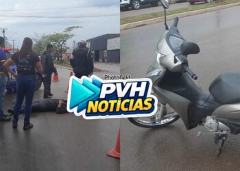 URGENTE: Motociclista é derrubada por carro na zona leste