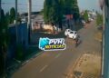 VÍDEO: Carro quase atropela trabalhador após batida em cruzamento no Nova Porto Velho