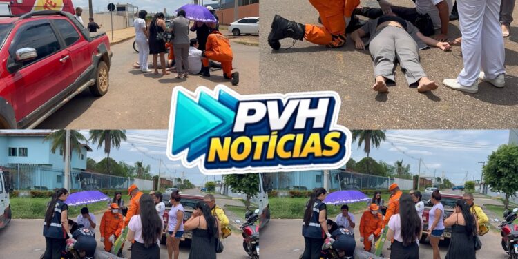 URGENTE: Casal fica ferido em acidente de moto no Lagoa
