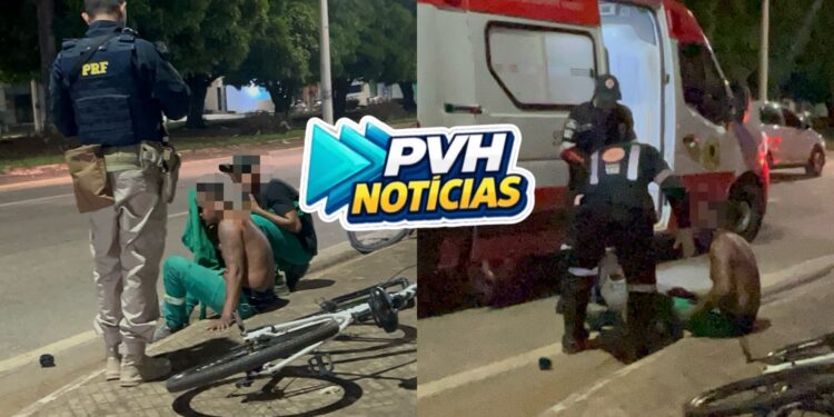 URGENTE: Ciclista é atropelado por moto e arrastado por carro na Jorge Teixeira Veja Vídeo