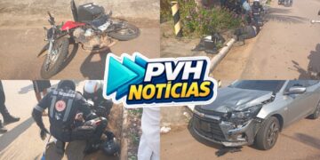 URGENTE: Motociclista fica em estado grave após acidente em Porto Velho