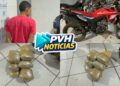 URGENTE: Motociclista é preso com mais de 17kg de drogas na mochila na BR-364 em Porto Velho