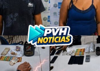 AÇÃO DO TÁTICO: Casal é preso suspeito de tráfico de drogas durante Operação Força Total em Porto Velho