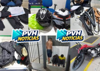 ARRASTÃO: PM age rápido e prende acusados de invadir e furtar loja de motos na capital