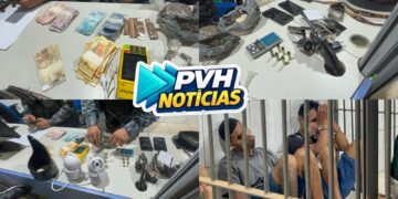 NO APONIÃ: Força Tática prende membros de facção com drogas e revólver da Polícia Civil do Amazonas
