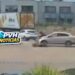 VÍDEO: Motociclista sofre fratura exposta após colisão com carro em rotatória