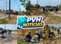 URGENTE: Batida entre três motos deixa dois feridos na zona sul
