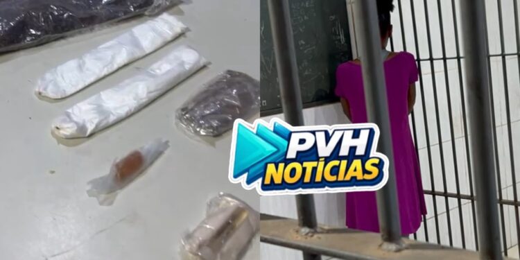 URGENTE: Mulher é presa tentando entrar com drogas no presídio 603 em Porto Velho