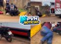 URGENTE: Homem fica ferido em batida entre motos na zona leste