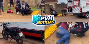 URGENTE: Homem fica ferido em batida entre motos na zona leste