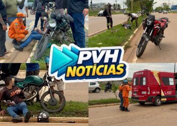 URGENTE: Batida entre motos deixa dois feridos em faixa de pedestre na Imigrantes