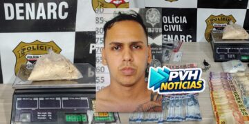 DENARC: “GAIVOTA” é preso pela 4ª vez por tráfico de drogas durante operação na zona sul de Porto Velho
