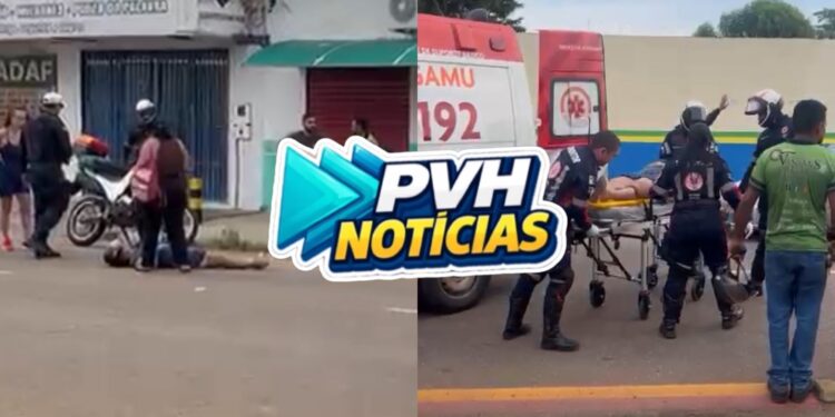 URGENTE: Mulher em bike elétrica atropela pedestre e fica gravemente ferida em Porto Velho