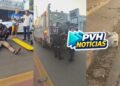 DESACORDADO: Moto atropela cachorro e passageiro fica desacordado na zona leste