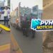 DESACORDADO: Moto atropela cachorro e passageiro fica desacordado na zona leste