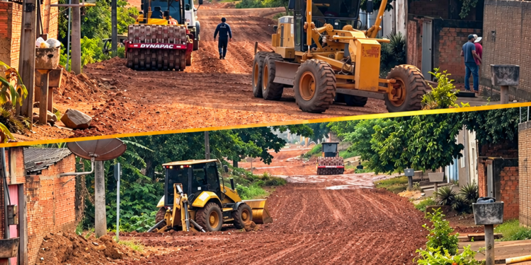 Após fiscalização de Edimilson Dourado, máquinas iniciam serviços em ruas do Cidade do Lobo
