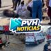 URGENTE: Acidente deixa moto aplicativo e passageira gravemente feridos no centro