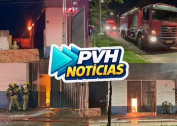 URGENTE: Incêndio destrói galpão com veículos na zona leste de Porto Velho – Veja Vídeo