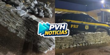 NA BR-364: PRF prende passageiros de táxi com mais de 200kg de “supermaconha” em Porto Velho