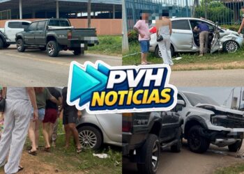 URGENTE: Passageira fica ferida em acidente entre três veículos no Lagoa