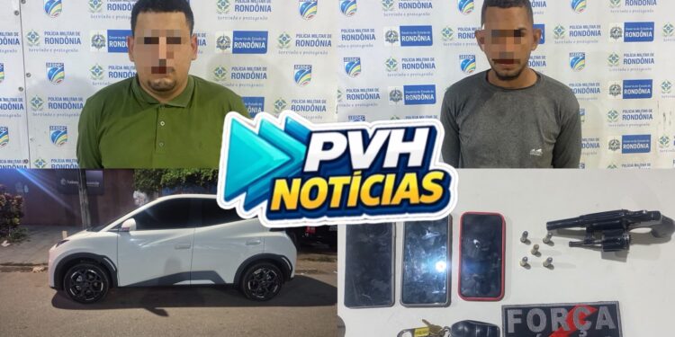 NO BYD: Força Tática prende dupla com arma em carro na zona sul