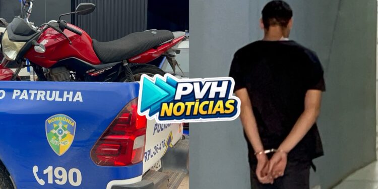 CRISTAL DA CALAMA: Adolescente é flagrado com moto roubada na zona leste