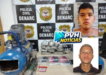 DENARC prende quatro integrantes do Comando Vermelho e apreende 7 kg de droga escondidos em compressor