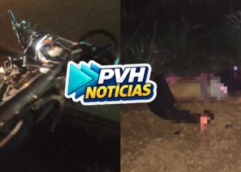 NA 364: Motociclista morre e caminhonete cai em ribanceira após batida em Porto Velho