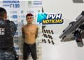 PERIGOSO: “Faixa Preta do CV” é preso com pistola .380 após tentar fugir da Força Tática na zona leste