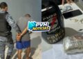 CAIU: Motoboy sofre queda durante perseguição e acaba preso com droga na zona leste