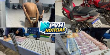 NO BARRACO: Dupla é presa com quase 200 porções de drogas e dinheiro em boca de fumo em terreno baldio