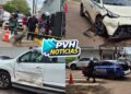 URGENTE: Batida entre carros deixa homem ferido no centro