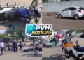 URGENTE: Grave acidente deixa três feridos no centro de Porto Velho