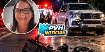 TRÁGICO: Mulher em bike elétrica morre após batida de frente com caminhonete em distrito
