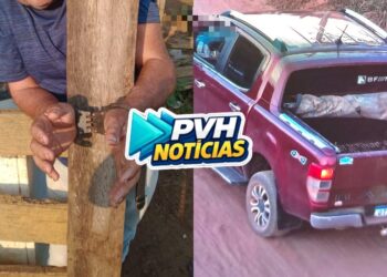 URGENTE: Bandidos deixam homem algemado e fogem com caminhonete em Porto Velho