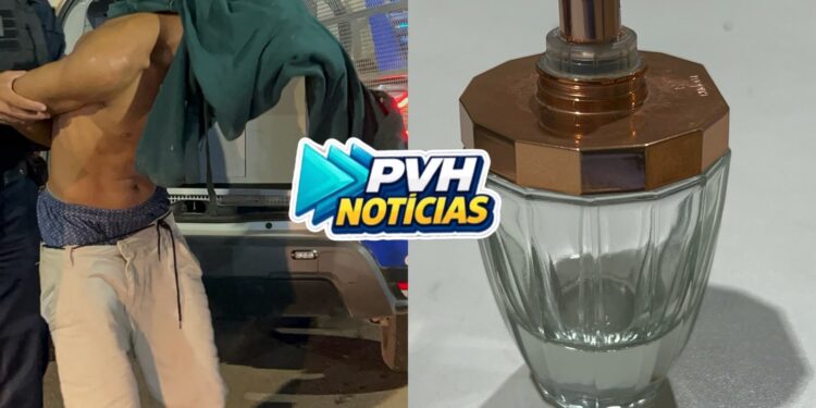 VULGO “DE MENOR”: Apenado monitorado é preso tentando furtar perfume em farmácia na Jorge Teixeira
