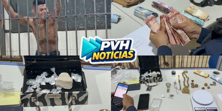 URGENTE: Suspeito de tráfico é preso com drogas na zona leste de Porto Velho