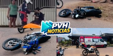 URGENTE: Colisão entre motos deixa três feridos na zona leste
