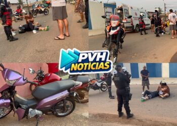 URGENTE: Batida entre motos deixa três feridos na zona leste