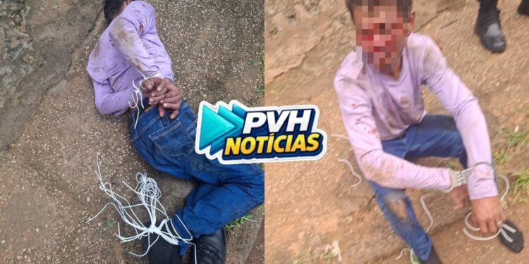 FOI AMARRADO: Homem é preso acusado de invadir casa, tentar agarrar moradora e furtar bike na leste