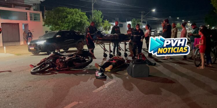 URGENTE: Batida deixa motoboy e motoapp feridos no centro