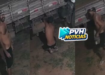 VÍDEO: Ladrão é filmado furtando bateria de caminhão em loja de construção na leste