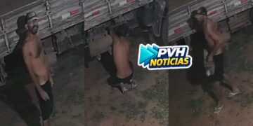 VÍDEO: Ladrão é filmado furtando bateria de caminhão em loja de construção na leste