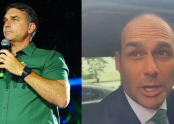 Flávio se encontra com Eduardo Bolsonaro nos EUA e planeja coletiva