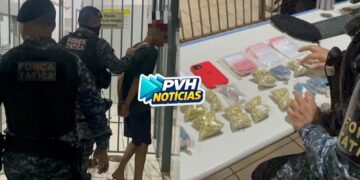 VÍDEO: Adolescentes são flagrados com drogas avaliadas em R$35 mil reais e moto roubada em Porto Velho