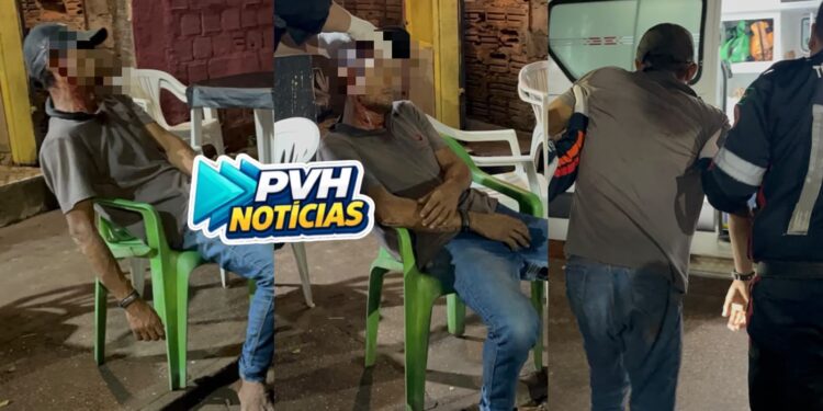 URGENTE: Homem é ferido com facada na cabeça na zona leste
